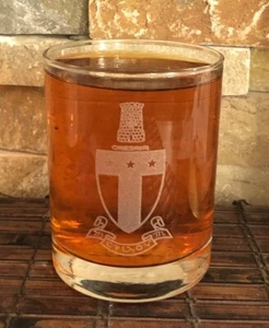 Alpha Tau Omega Collectible Whiskey Glass - Picture 1 of 1