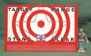 MISSILE CAR TARGET RANGE BULLSEYE _ CARTELERA DE METAL ESCALA #15 O/S - Imagen 1 de 3