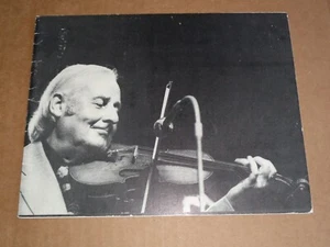Stephane Grappelli/Diz Disley Trio 1977 UK Tour Programme - Imagen 1 de 4