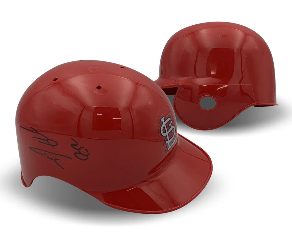 Nolan Arenado Autographed St Louis Cardinals Baseball Batting Mini Helmet JSA - Image 1 of 4