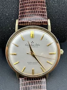 Placa de oro Citizen Super Deluxe Phynox para hombre 37 mm 80 micras manual reparada por el viento - Imagen 1 de 12