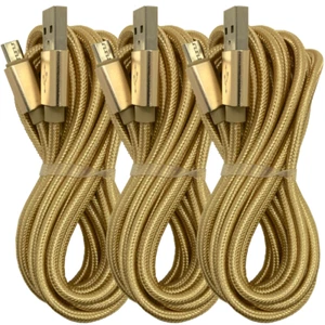 10Ft Micro USB Charger Data Sync Cable Cord For Android Samsung Google HTC LG - Picture 1 of 11