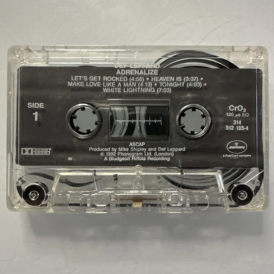 Def Leppard Adrenalize (Cassette) Tape - Image 1 of 2