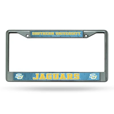 Southern University Jaguars Chrome Metal License Plate Frame - Image 1 of 4