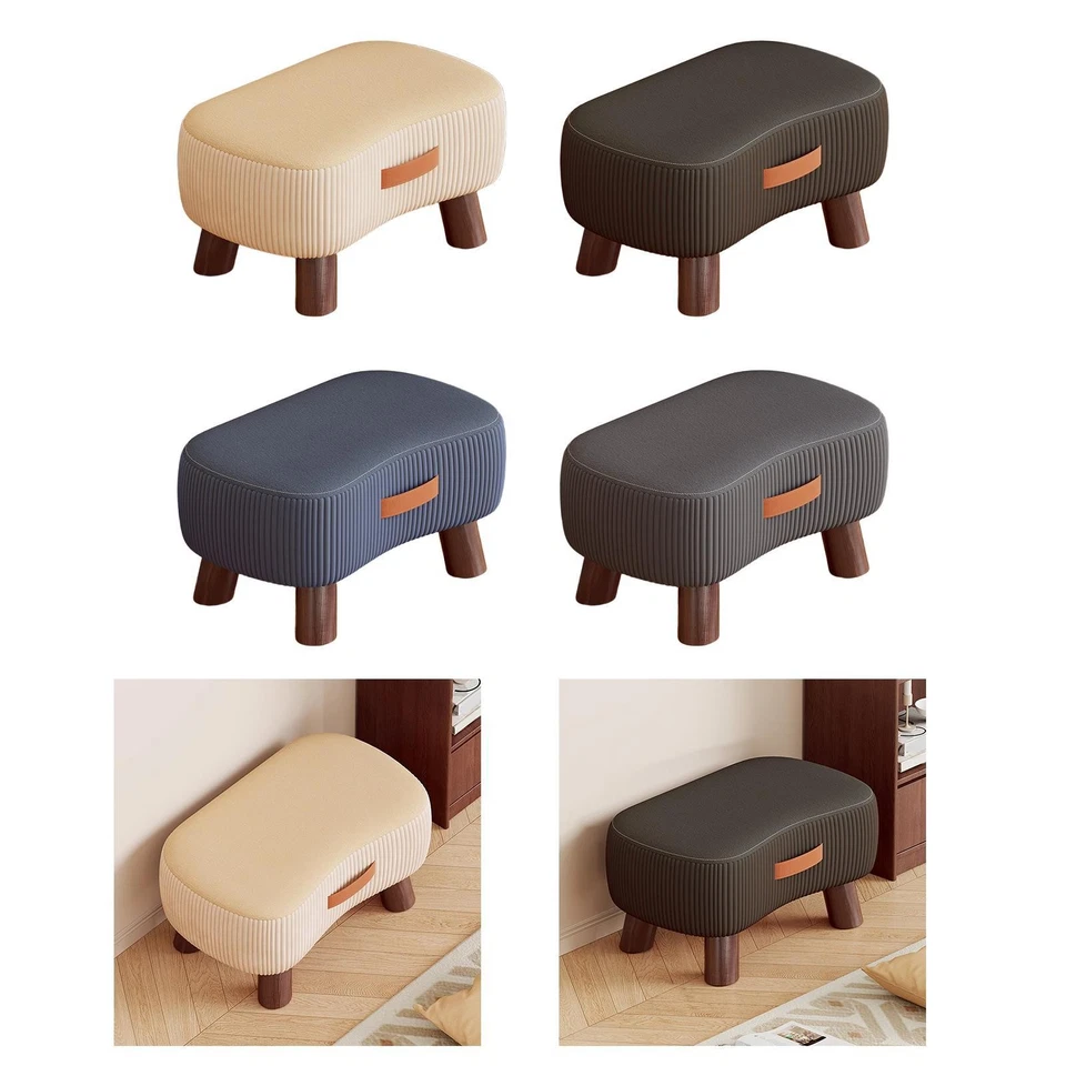 Small Foot Stool Ottoman Change Shoe Stool Foot Rest for Indoor Couch Sofa - Image 1 of 1