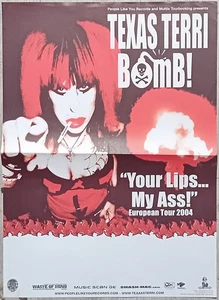 TEXAS TERRI BOMB Your Lips.. My Ass! Germany Original Poster - Picture 1 of 2