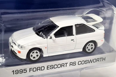 Greenlight 1/64 Ford Escort RS Cosworth 1995 White Diecast Model Car - Image 1 of 3