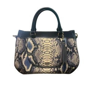 Cartera Brahmin Raelynn Ballington azul cobalto piel de serpiente - Imagen 1 de 14