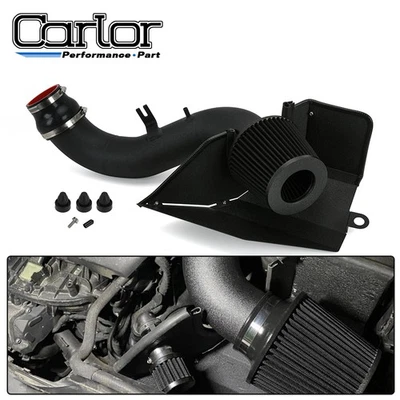 Black For 15-20 VW Golf GTi R 1.8T 2.0T Cold Air Intake Filter Heat Shield Kit - Изображение 1 из 4