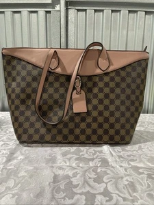 Markenlose große Tasche Blush, braun, hellbraun - Bild 1 von 6