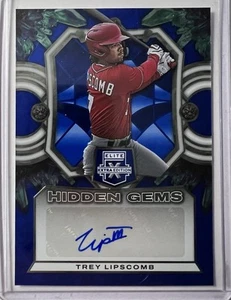 Trey Lipscomb 2023 Panini Elite Extra Edition Hidden Gems AUTO HG-TLP Nationals - Picture 1 of 3