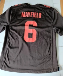 Nike On Field Cleveland Browns Baker Mayfield Brown Jersey Shirt Youth Large 14 - Picture 1 of 6
