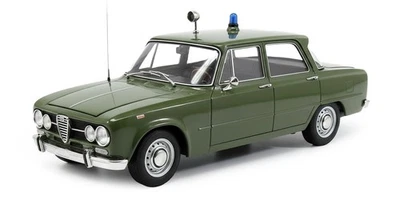 Minichamps 1:18 ALFA ROMEO GIULIA SUPER 1600cc CARABINIERI 1970 VERDE-183120991 - Immagine 1 di 4