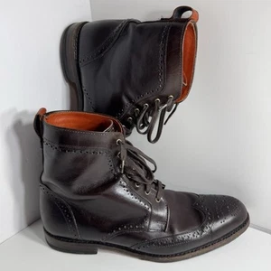 Allen Edmonds Dalton Wingtip Dark Chili Brown Men's Boots Size US 9 D ‘0111’ - Picture 1 of 18