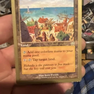 Magic the Gathering MTG RISHADAN PORT World Championship Gold Border - Image 1 of 4