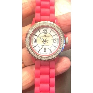 Women;s 36mm Anne Klein Watch, Pink Poly Band, MOP Face - Picture 1 of 3