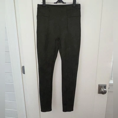 Spanx faux suede leggings women's sz S NWOT style 20322R olive green - Image 1 of 4