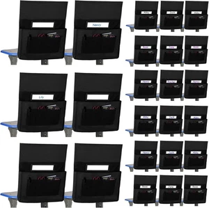 Shappy 24 Pcs Chairback Pockets Chart, Seat Storage Organizer for Kids Black  - Picture 1 of 6