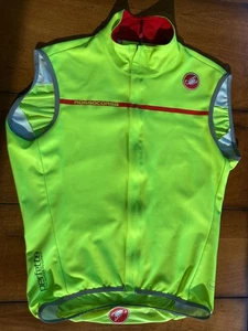 Castelli Perfetto Gore Windstopper Cycling Vest - Men's Large - Fluo/Yellow - Picture 1 of 8