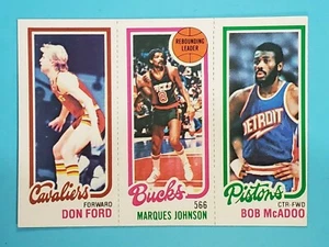 1980-81 Topps #89 Bob McAdoo #144 Marques Johnson #55 Don Ford (KCR) - Bild 1 von 2