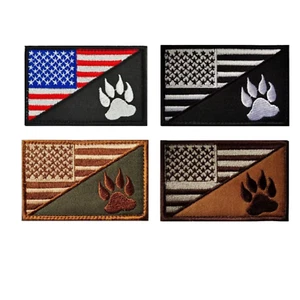 American Flag Tactical K9 Dog Patch Hook a Loop USA Emblem for Collars And Vests - Bild 1 von 10