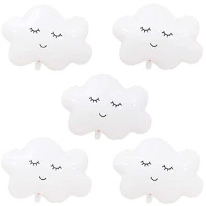HORUIUS White Cloud Balloons Cloud Shaped Foil Mylar Balloons for Baby Shower... - Picture 1 of 6