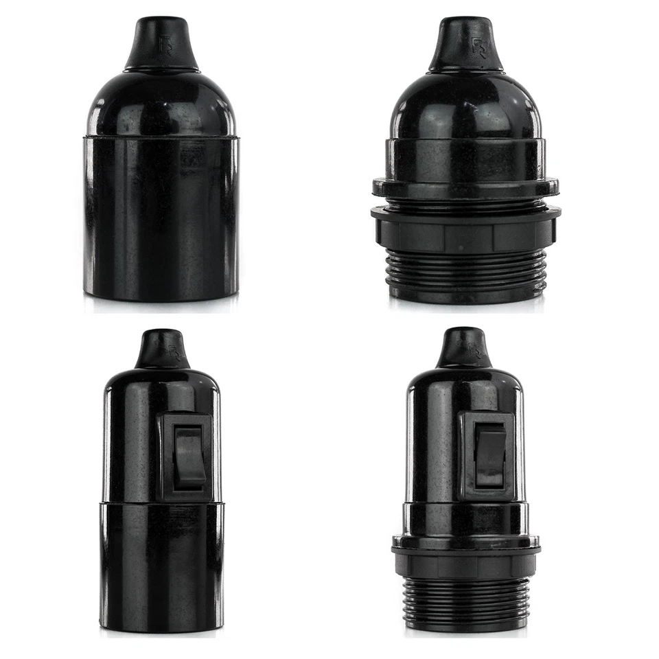 Retro Fassung E27 aus Bakelit, Lampenfassung, Bakelit-Fassung, Vintage Fassung - Bild 1 von 1