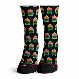 2020 Dumpster Fire Black Pattern Socks Quarantine Trump Election Murder Hornets - Picture 1 of 4