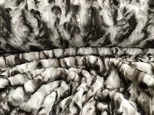 Webpelz Kurzhaar kuscheliges Kunstfell Stoffe Deko FQD-00987 Beige Ecru Braun - Bild 1 von 4