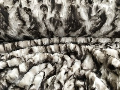 Webpelz Kurzhaar kuscheliges Kunstfell Stoffe Deko FQD-00987 Beige Ecru Braun - Bild 1 von 4