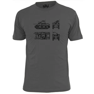 Hombre M3 Lee American Tank T Shirt WW2 War Combat - Imagen 1 de 2