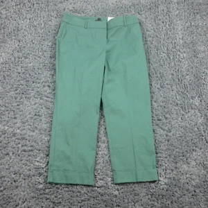 Ann Taylor Damenhose 10 grün kurvige Passform schmales Bein kurz 33 x 24,5 * Neu mit Etikett - Bild 1 von 18