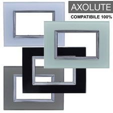 PLACCA COMPATIBILE BTICINO AXOLUTE 3 4 6 MODULI POSTI