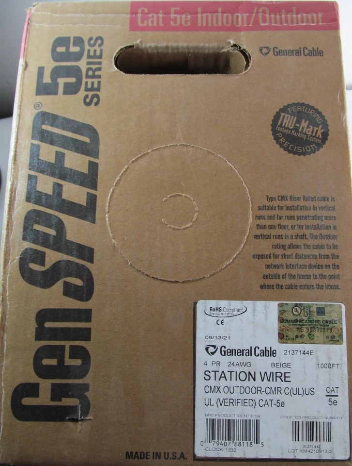General Cable 2137144E Cable 1000ft