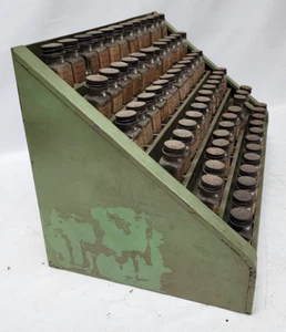 Metal Storage Steel Cabinet 72 spaces Parts Bin Organizer 22.5x13x12 Free S&H 2 - Picture 1 of 19