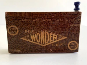 Collector Ancienne Pile de Polarisation TSF WONDER 9V Alimentation 1930 France - Picture 1 of 6