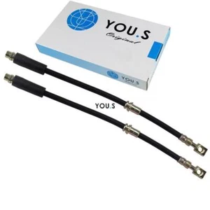 2 X You.S Brake Hoses Front Left & Right for Opel Astra G Notchback - New - Picture 1 of 3