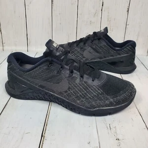 Nike Metcon 3 Triple Black CrossFit Gym Shoes Men’s Size 8 Athletic 852928-002 - Picture 1 of 15