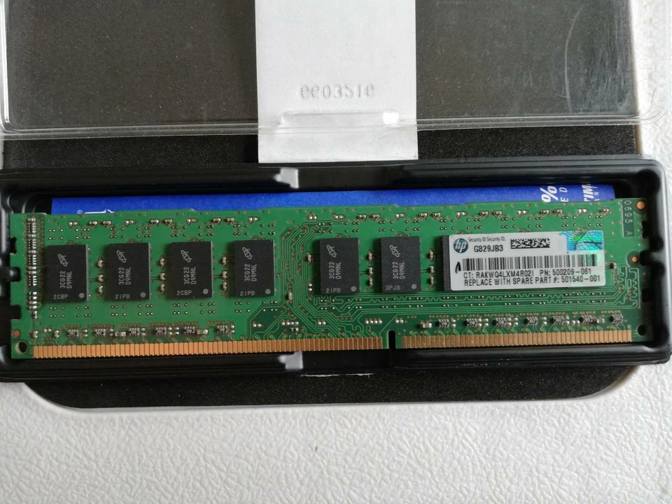 HP 500209-061 - 2GB Server Ram DDR3 SDRAM - MT18JSF25672AZ- 1G4F1  - Immagine 1 di 1