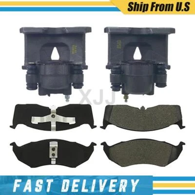 Front Left Front Right Brake Calipers & Ceramic Pads For 2000-2005 Dodge Neon - Image 1 of 4