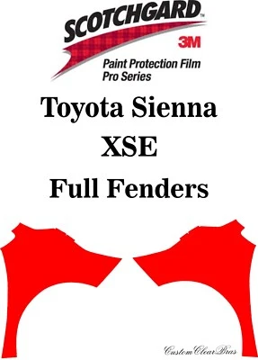 Película de protección de pintura 3M Scotchgard serie Pro 2021 2022 2023 Toyota Sienna XSE Foto 1 de 3