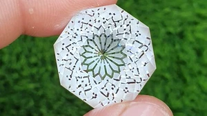 Quartz Natural Excellent Flower Cut Loose Faceted Eye Clean From Pakistan - Picture 1 of 5