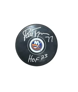 PIERRE TURGEON SIGNIERTES AUTO NEW YORK ISLANDERS HOCKEY PUCK MIT JSA COA - Bild 1 von 1