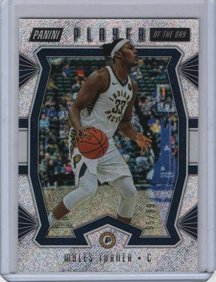 2019-20 Panini Player of the Day Rapture Parallel #40 Myles Turner 95/99 - Image 1 of 1