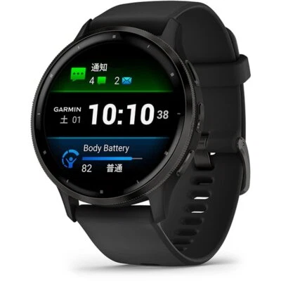GARMIN 010-02784-41 Venu 3 Negro/Pizarra GPS reloj inteligente Polímero refor... - Imagen 1 de 4