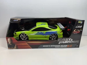 JADA Fast & Furious Brian's Mitsubishi Eclipse R/C 1:16 Scale USB 🔥 RARE - Picture 1 of 4