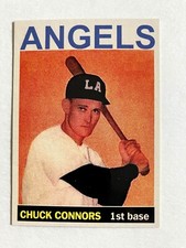 Chuck Connors 1951 season card- Actor - Angels Dodgers Celtics - RARE!