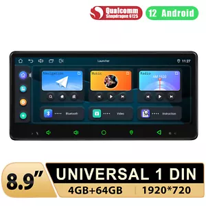 8,9 Zoll Touchscreen 8-Kern Android 12 Autoradio GPS Navi Multimedia CarPlay USB - Bild 1 von 15