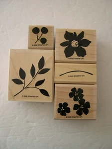 Best Blossoms Stampin Up 2006 Mounted Stamp Set of 5 - Picture 1 of 2