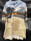 Vintage Tabasco Polo Shirt All Over Print XXL Beach Tropical Golf 2 Side Print